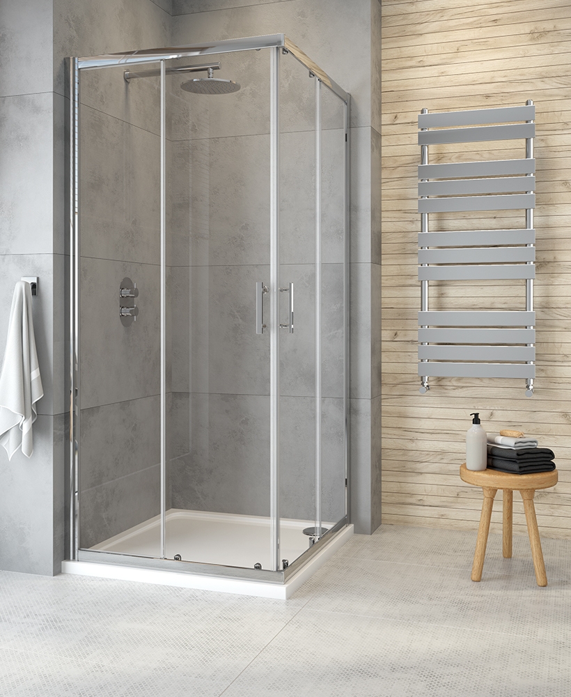 CITY PLUS 900 Corner Entry Shower Door 