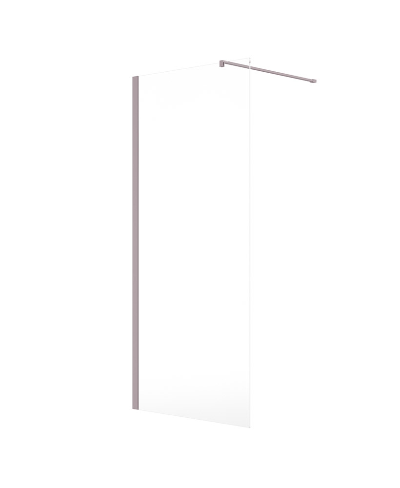 ASPECT 800mm Wetroom Panel Cashmere Pink Matt