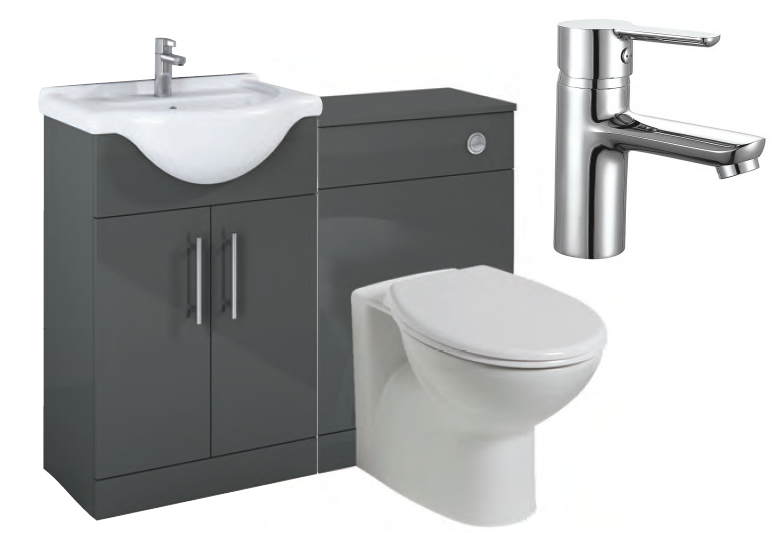 Belmont Gloss Grey Vanity Pack-Nena - *Special Offer ...