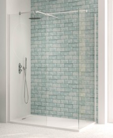 ASPECT 900mm Wetroom Panel - Matt White