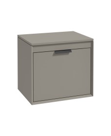 FJORD 60cm Unit with Counter Top Black Handle Matt Khaki