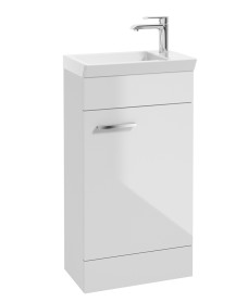 CHARM Gloss White 45cm Floor Standing Vanity Unit