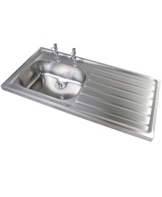 JERSEY HTM64 Sit-on Sink 1000x600mm Single Bowl & Left Hand Drainer  