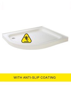 JT ULTRACAST 1000x800 Offset Quad  Upstand Shower Tray LH - Anti Slip  