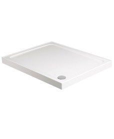 KRISTAL LOW PROFILE 1000x800 Rectangle 4 Upstand  Shower Tray with FREE shower waste