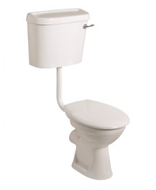 STRATA Low Level WC Side Supply Cistern-Soft Close Seat