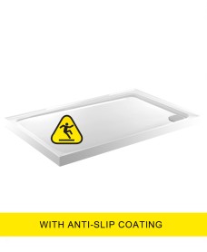 KRISTAL LOW PROFILE 1300X800 Rectangle Shower Tray - Anti Slip  with FREE shower waste