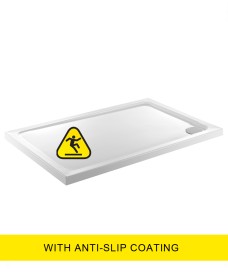 KRISTAL LOW PROFILE 1000x760 Rectangle Shower Tray - **WITH ANTI SLIP COATING**  with FREE shower waste