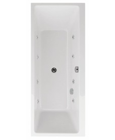 OSCAR 1700x750mm Double Ended 8 White Jet Whirlpool Bath