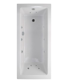 PACIFIC ENDURA Single Ended 1700x750mm 12 White Jet Bath