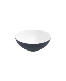 SKAL Round Wash Basin 400x150 White - Night Sky Blue & Waste