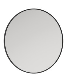 ASTRID Black Non-illuminated Metal Frame Round 600x600mm Mirror