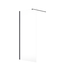 ASPECT 1200mm Wetroom Panel Midnight Grey Matt