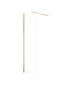 ASPECT 600mm Wetroom Panel Brushed Gold