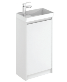 DIJON Cloakroom Floor Standing Furniture Pack Gloss White