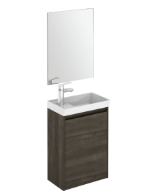 DIJON Cloakroom Samara Ash 45cm Wall Hung  Vanity Unit 