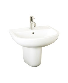 Compact Basin 45cm and Semi Pedestal 