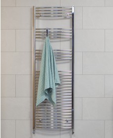 SONAS 1800 x 600 Curved Towel Rail - Chrome