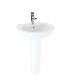 STRATA 50cm Basin & Full Pedestal 1TH