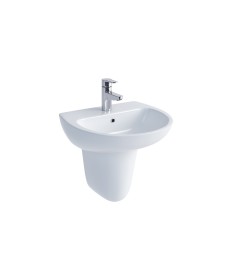 STRATA 55cm Basin & Semi Pedestal 1TH