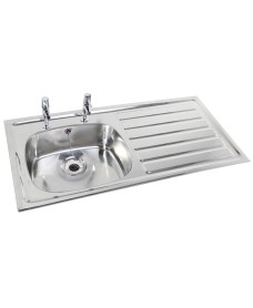 IBIZA HTM64 Inset Hospital Sink Deep Bowl 1028x500mm Right hand Drainer  