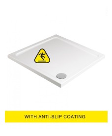 KRISTAL LOW PROFILE 800x800 Shower Tray -Anti Slip  with FREE shower waste