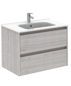 SMART Sandy Grey 2 Drawer 80cm Vanity Unit