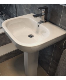 SIGMA 55cm Washbasin 1TH & Full Pedestal