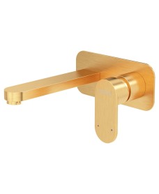 NORFOLK  Wall Mounted Basin Mixer Brushed Gold