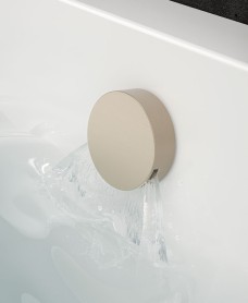 Brushed Nickel Round Bath Filler