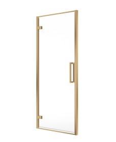 ASPECT 8mm Hinged Door 900mm Brushed Gold