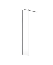 ASPECT 400mm Wetroom Panel Matt Midnight Grey