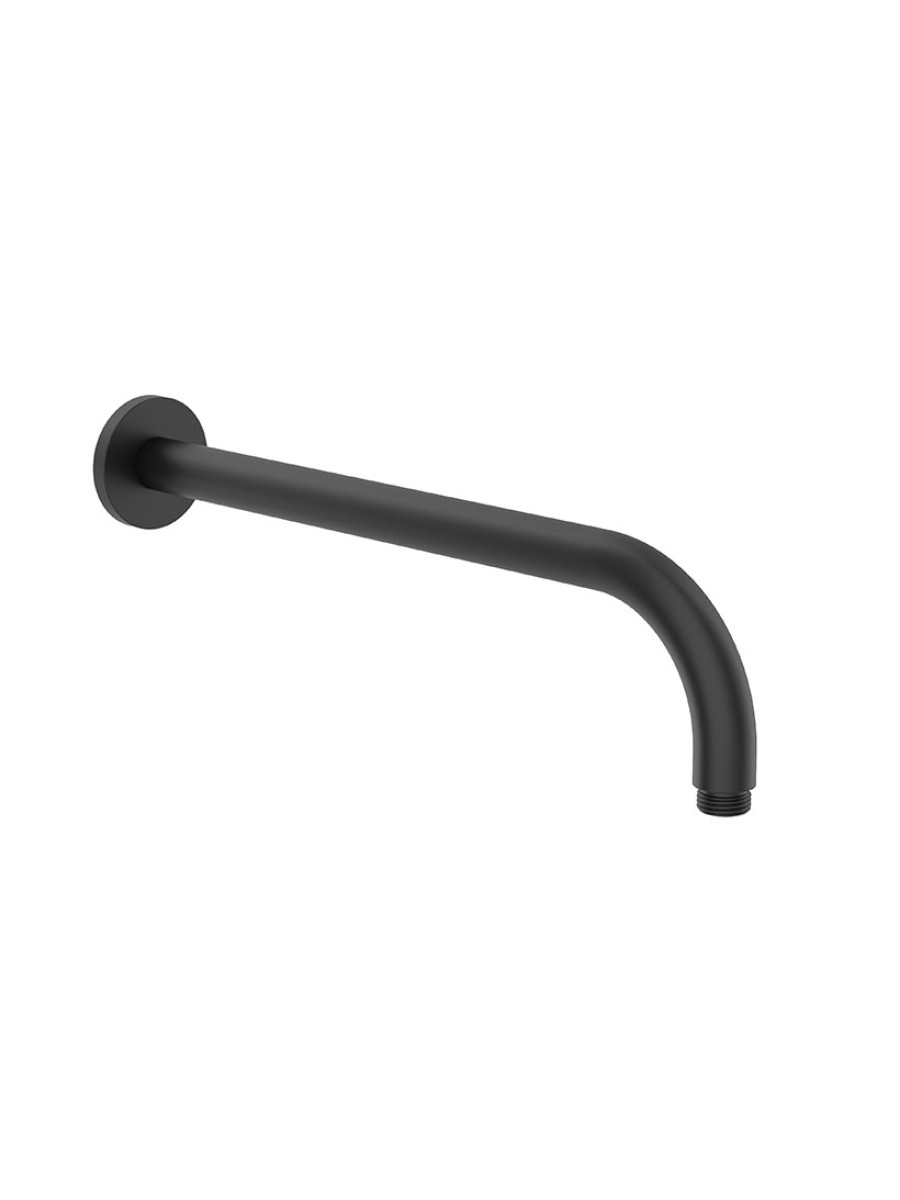 SYNC Round Wall Shower Arm 345mm Matt Black