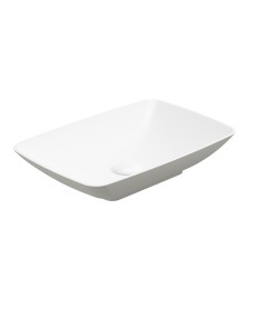 SKAL Rectangle Wash Basin 600x400 White - Arctic Grey & Waste