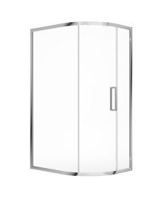 ASPECT 8mm Single Door Offset Quadrant 1000x800mm Chrome