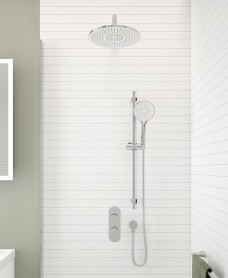 ALITA Knurled Shower Set 1 Chrome