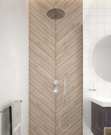 ALITA Knurled Shower Set 2 Chrome