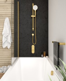 ALITA Knurled Bath Set 1 Brushed Gold  