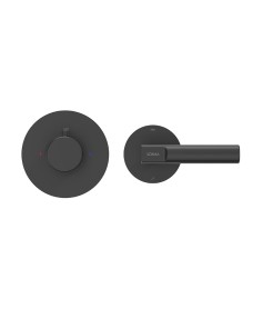 HAKK Thermostatic Concealed Shower Valve with Diverter Matt Black