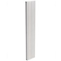 AMURA Elliptical Tube Vertical Designer Radiator 1800 x 360 Double Panel White