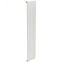 AMURA Elliptical Tube Vertical Designer Radiator 1800 x 360 Single Panel White