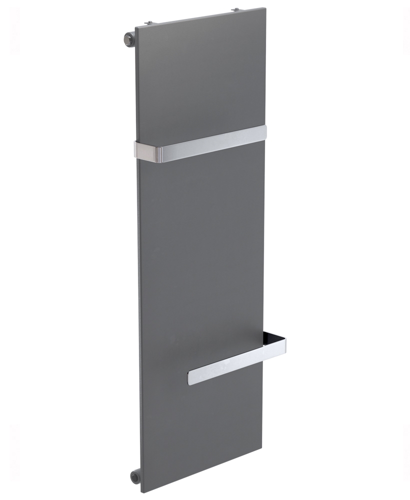 SYNERGY 1220 Heated Towel Rail Anthracite Sonas Bathrooms